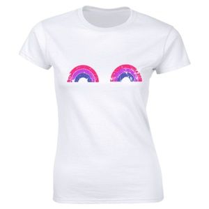 Three Rainbow Gay Pride Festival T-shirt Tee